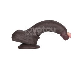 Фаллоимитатор с мошонкой Sliding Skin Pro II, черный, 17,5 см, Ø 3,5 см-foto6