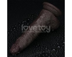 Фаллоимитатор с мошонкой Sliding Skin Pro II, черный, 17,5 см, Ø 3,5 см-foto10
