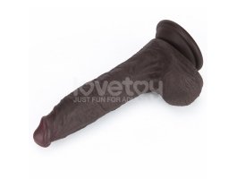 Фаллоимитатор с мошонкой Sliding Skin Pro II, черный, 17,5 см, Ø 3,5 см-foto5