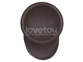 Фаллоимитатор с мошонкой Sliding Skin Pro II, черный, 17,5 см, Ø 3,5 см-foto3