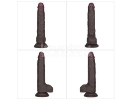 Фаллоимитатор с мошонкой Sliding Skin Pro II, черный, 19,5 см, Ø 3,3 см-foto11