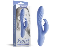 Перезаряжаемый вибратор L'Allure Swirl, голубой 20,5 см, Ø 3,4 см Перезаряжаемый вибратор L'Allure Swirl, голубой 20,5 см, Ø 3,4 см