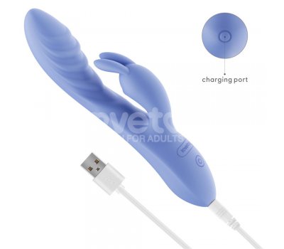 Перезаряжаемый вибратор L'Allure Swirl, голубой 20,5 см, Ø 3,4 см Перезаряжаемый вибратор L'Allure Swirl, голубой 20,5 см, Ø 3,4 см