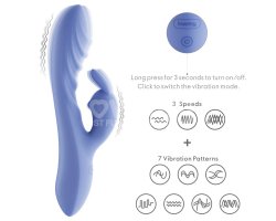 Перезаряжаемый вибратор L'Allure Swirl, голубой 20,5 см, Ø 3,4 см-foto5