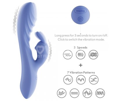 Перезаряжаемый вибратор L'Allure Swirl, голубой 20,5 см, Ø 3,4 см Перезаряжаемый вибратор L'Allure Swirl, голубой 20,5 см, Ø 3,4 см