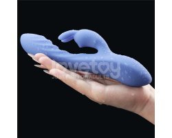Перезаряжаемый вибратор L'Allure Swirl, голубой 20,5 см, Ø 3,4 см-foto4