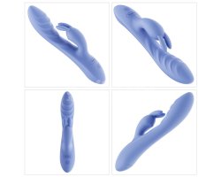 Перезаряжаемый вибратор L'Allure Swirl, голубой 20,5 см, Ø 3,4 см-foto9