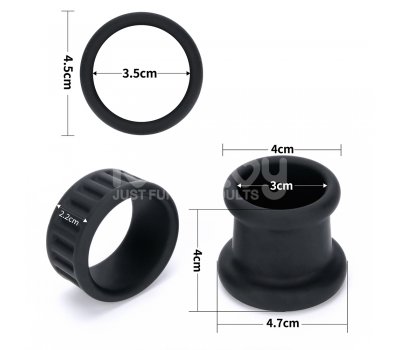 Набор колец Pinnacle Pro Twin Flex Stretcher, Ø 3,5 см, 4 см Набор колец Pinnacle Pro Twin Flex Stretcher, Ø 3,5 см, 4 см