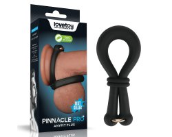 Регулируемое двойное кольцо из мягкого силикона Pinnacle Pro Anyfit Plus Stretcher, черное