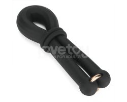 Регулируемое двойное кольцо из мягкого силикона Pinnacle Pro Anyfit Plus Stretcher, черное-foto4