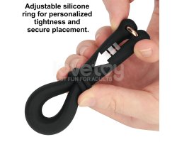 Регулируемое двойное кольцо из мягкого силикона Pinnacle Pro Anyfit Plus Stretcher, черное-foto7
