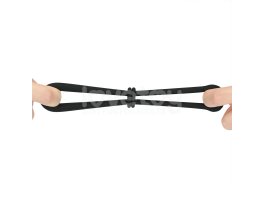 Регулируемое двойное кольцо из мягкого силикона Pinnacle Pro Anyfit Plus Stretcher, черное-foto9