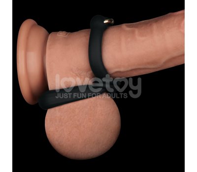 Регулируемое двойное кольцо из мягкого силикона Pinnacle Pro Anyfit Plus Stretcher, черное Регулируемое двойное кольцо из мягкого силикона Pinnacle Pro Anyfit Plus Stretcher, черное