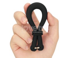 Регулируемое двойное кольцо из мягкого силикона Pinnacle Pro Anyfit Plus Stretcher, черное-foto14