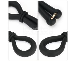 Регулируемое двойное кольцо из мягкого силикона Pinnacle Pro Anyfit Plus Stretcher, черное-foto12