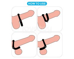 Регулируемое двойное кольцо из мягкого силикона Pinnacle Pro Anyfit Plus Stretcher, черное-foto13
