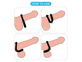 Регулируемое двойное кольцо из мягкого силикона Pinnacle Pro Anyfit Plus Stretcher, черное-foto13