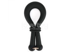 Регулируемое двойное кольцо из мягкого силикона Pinnacle Pro Anyfit Plus Stretcher, черное-foto3