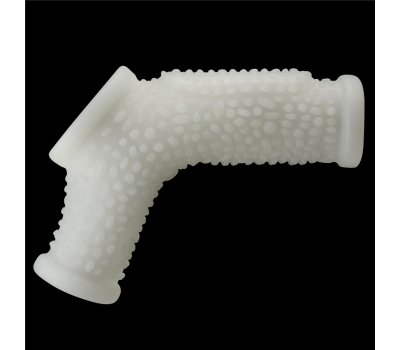 Насадка с вибрацией и бандаж на мошонку Vibrating Drip Knights Ring, белая, Ø 3,8 - 4,8 см Насадка с вибрацией и бандаж на мошонку Vibrating Drip Knights Ring, белая, Ø 3,8 - 4,8 см