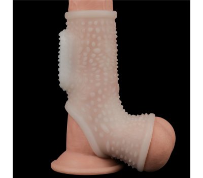 Насадка с вибрацией и бандаж на мошонку Vibrating Drip Knights Ring, белая, Ø 3,8 - 4,8 см Насадка с вибрацией и бандаж на мошонку Vibrating Drip Knights Ring, белая, Ø 3,8 - 4,8 см