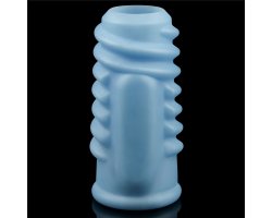 Насадка с вибрацией Spiral Knights Ring, голубой, Ø 3,6 см, 10 см-foto4