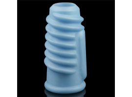 Насадка с вибрацией Spiral Knights Ring, голубой, Ø 3,6 см, 10 см-foto3