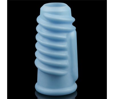 Насадка с вибрацией Spiral Knights Ring, голубой, Ø 3,6 см, 10 см Насадка с вибрацией Spiral Knights Ring, голубой, Ø 3,6 см, 10 см