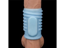 Насадка с вибрацией Spiral Knights Ring, голубой, Ø 3,6 см, 10 см-foto8