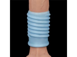 Насадка с вибрацией Spiral Knights Ring, голубой, Ø 3,6 см, 10 см-foto9