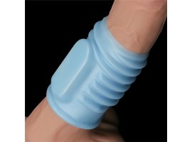 Насадка с вибрацией Spiral Knights Ring, голубой, Ø 3,6 см, 10 см-foto6