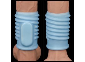 Насадка с вибрацией Spiral Knights Ring, голубой, Ø 3,6 см, 10 см-foto7