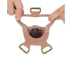 Силиконовый фаллопротез на ремнях Ingen Enhanced Set, телесный, 21,4 см, Ø 5,8 см-foto12