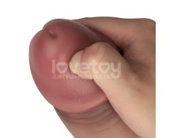 Силиконовый фаллопротез на ремнях Ingen Enhanced Set, телесный, 23,6 см, Ø 6,7 см-foto3