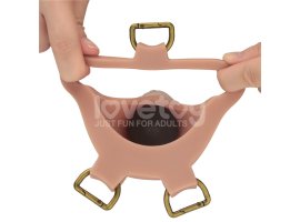Силиконовый фаллопротез на ремнях Ingen Enhanced Set, телесный, 23,6 см, Ø 6,7 см-foto9