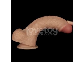 Страпон на ремнях с вибрацией Lovetoy Enhanced, телесный, 22 см, Ø 4,5 см-foto7