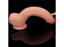 Реалистичный фаллоимитатор на присоске King Sized Sliding Skin Dual Layer Dong, 31 см, Ø 6,2 см-foto4