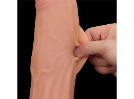 Реалистичный фаллоимитатор на присоске King Sized Sliding Skin Dual Layer Dong, 31 см, Ø 6,2 см-foto7