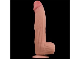 Реалистичный фаллоимитатор на присоске King Sized Sliding Skin Dual Layer Dong, 31 см, Ø 6,2 см-foto15