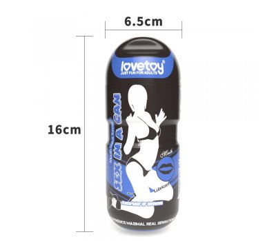Мастурбатор в колбе губки Sex in a can без вибрации