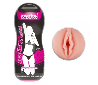 Мастурбатор вагина в колбе Sex in a can без вибрации