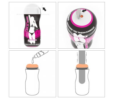 Мастурбатор вагина в колбе Sex in a can без вибрации