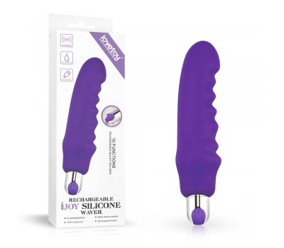 Перезаряжаемый вибратор Rechargeable IJOY Silicone Wawer 15,5 см, Ø 3 см