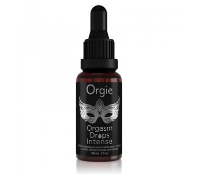 Возбуждающий съедобный гель для клитора Orgie Orgasm Drops Intense, 30 мл