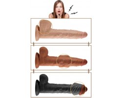 Вибратор с присоской Real Extreme телесный, 24 см, Ø 3,8 см-foto5