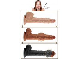 Вибратор с присоской Real Extreme телесный, 24 см, Ø 3,8 см-foto5