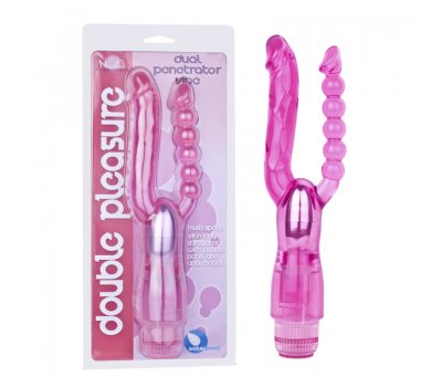 Вибратор двойной «Double Pleasure», розовый Вибратор двойной «Double Pleasure», розовый