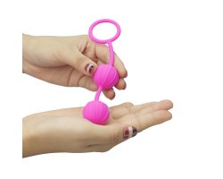 Розовые вагинальные шарики Ø 3 см-foto5